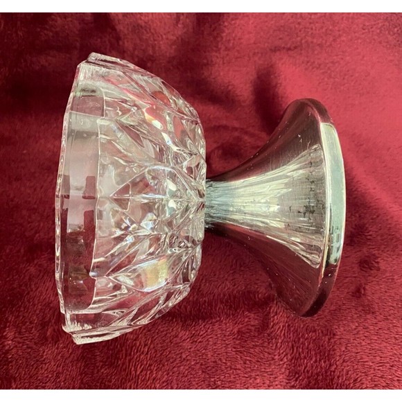Vintage Wallace 9123 Silver Plate and Crystal Lidded Pedestal Candy Dish USA - Picture 10 of 16